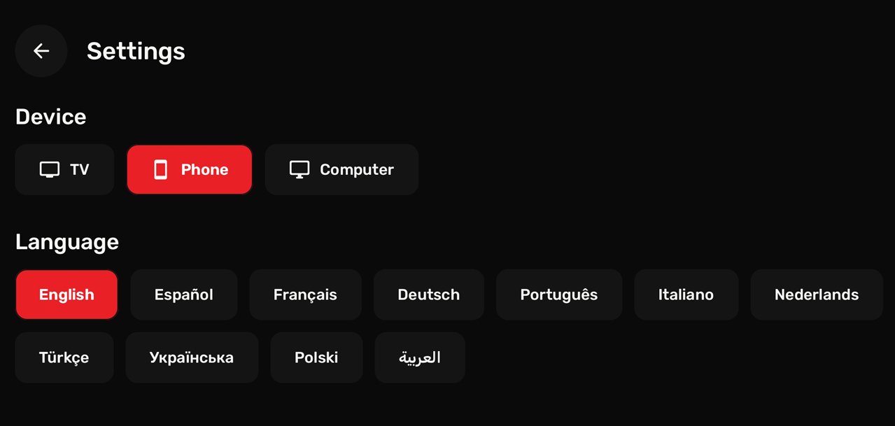 Talio Player — Idiomas y ajustes
